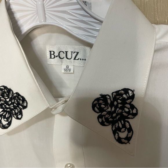 B. Cuz Vintage Button Up Zebra Safari Size S - Picture 6 of 7